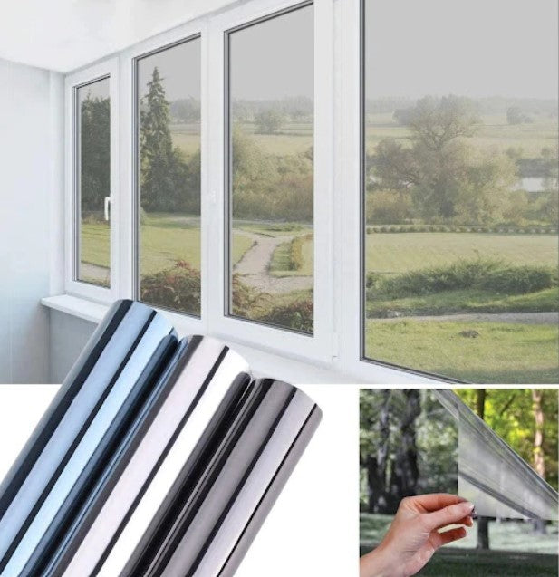 Fényvisszaverő ablakfólia, árnyékoló tükörfólia 60 x 300 cm